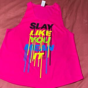 Zumba Pink Graphic Tank Top
